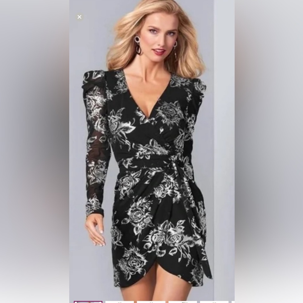 Black and silver dress
